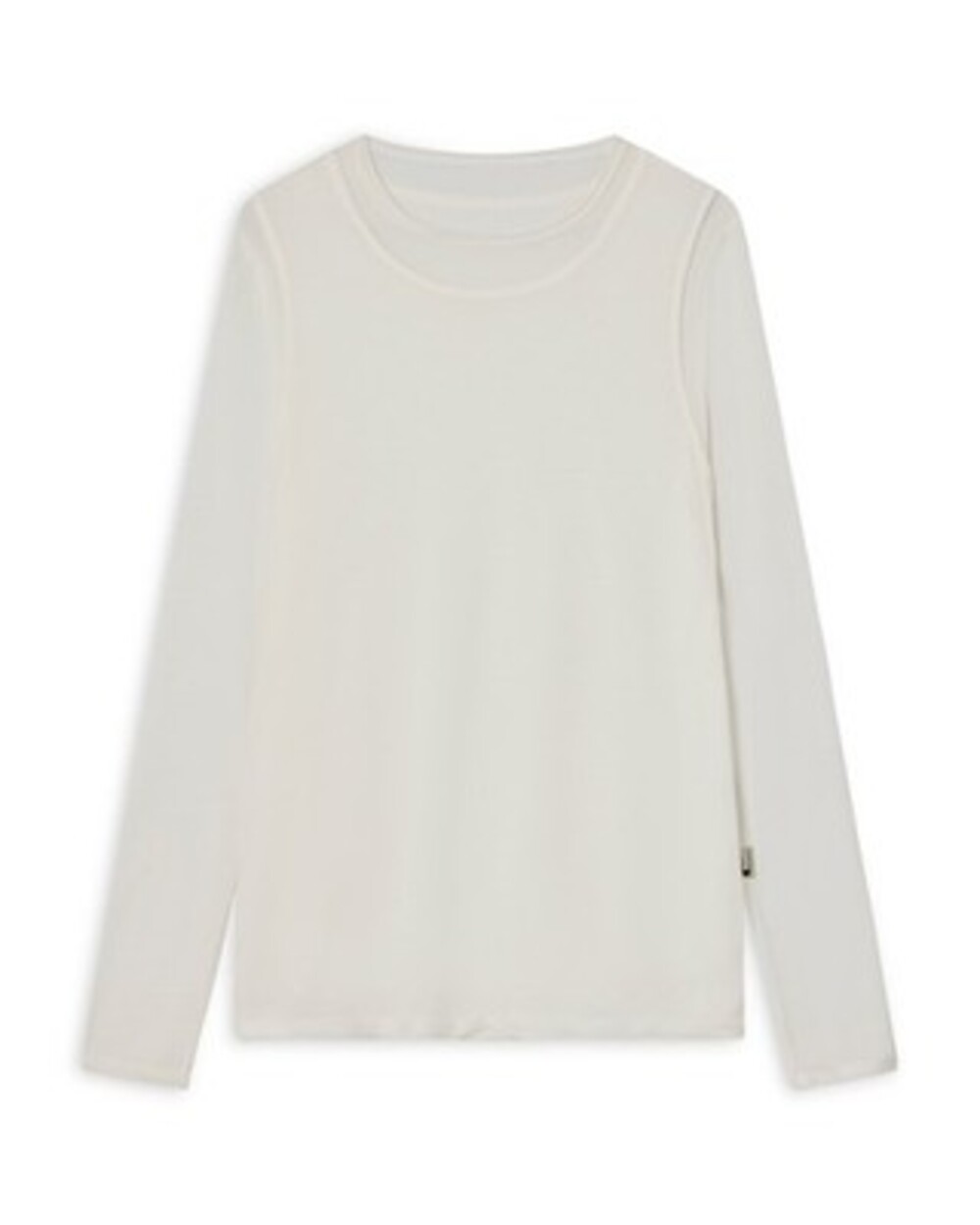 CARRER Doria Double Layer Long Sleeve Tee Men's L White Crewneck Pullover Style